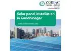 Solar panel installation in Gandhinagar