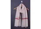 Buy the Kashmiri embroidered pashmina stole only at Omvai