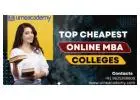 Top Cheapest Online MBA Colleges