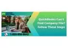 Easy Steps to Fix QuickBooks Can't Find Company File Issue
